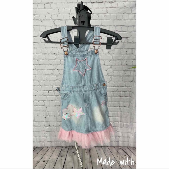 Betsey Johnson Girls Jean Dress - Picture 3 of 7